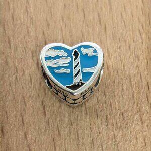 Pandora Cape Hatteras Lighthouse Charm Travel Pendant, S925 Silver Jewelry